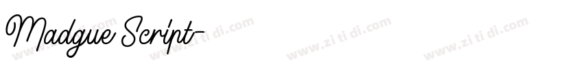 Madgue Script字体转换